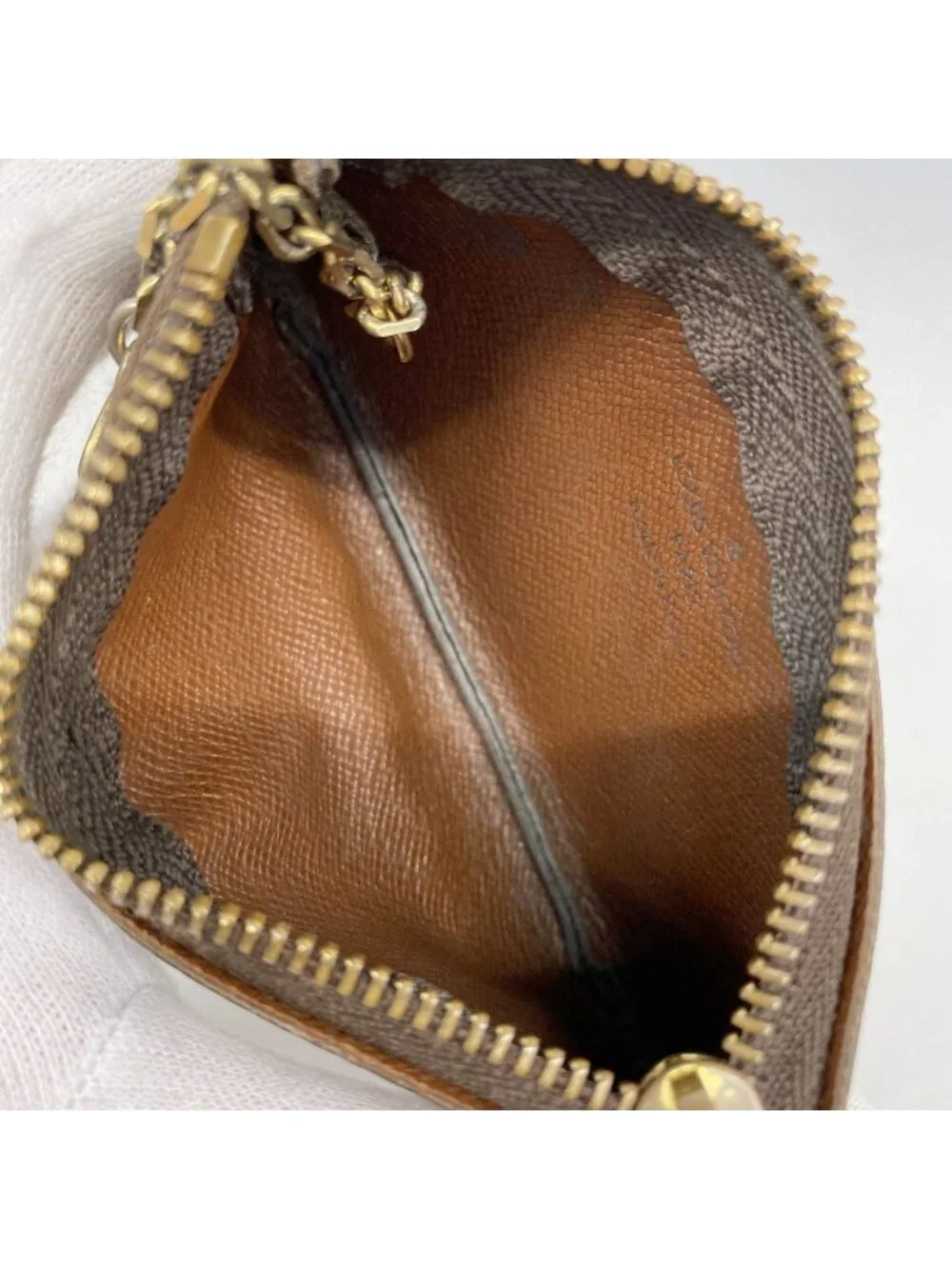 Louis Vuitton Coin Case Monogram Pochette Cles Brown